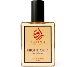 Profumo Oud Night Oud con accenti di pesca e patchouli, perfetto per esaltare le serate